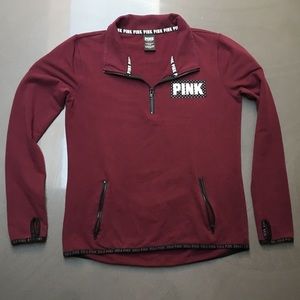 PINK Half Zip Pullover